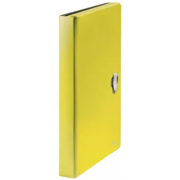 Leitz Recycle carpeta de fuelle ampliable, archivador convencional, A4, polipropileno (PP), amarillo, horizontal, 250 hojas