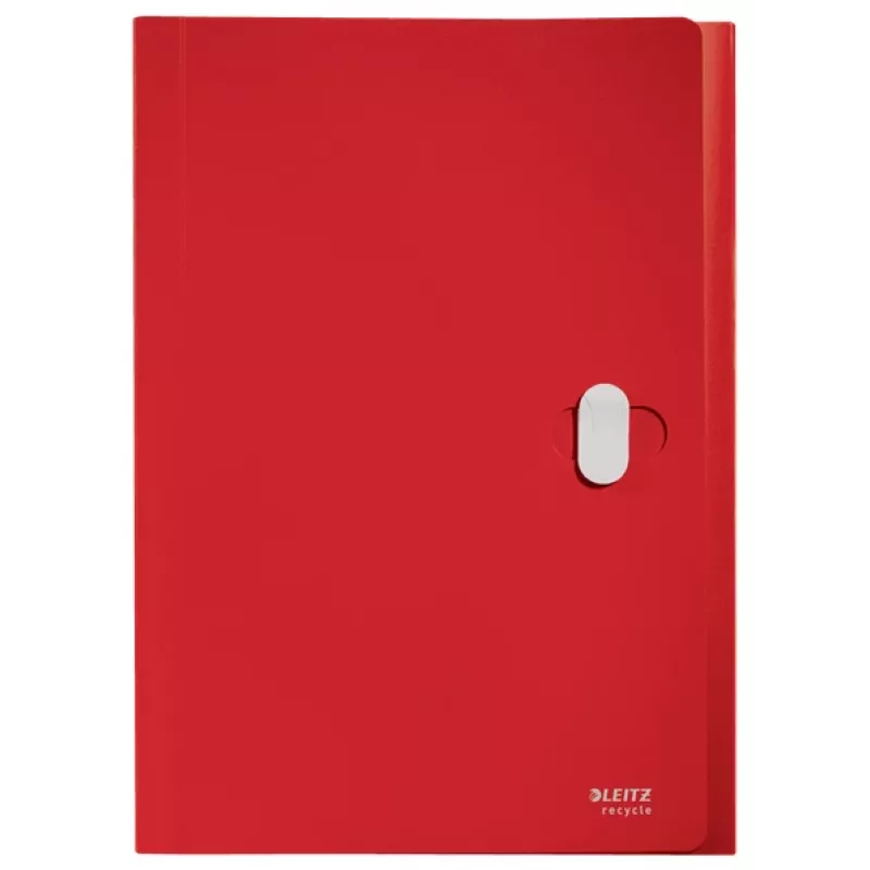 Leitz Recycle carpeta de fuelle ampliable, archivador convencional, A4, polipropileno (PP), rojo, horizontal, 250 hojas