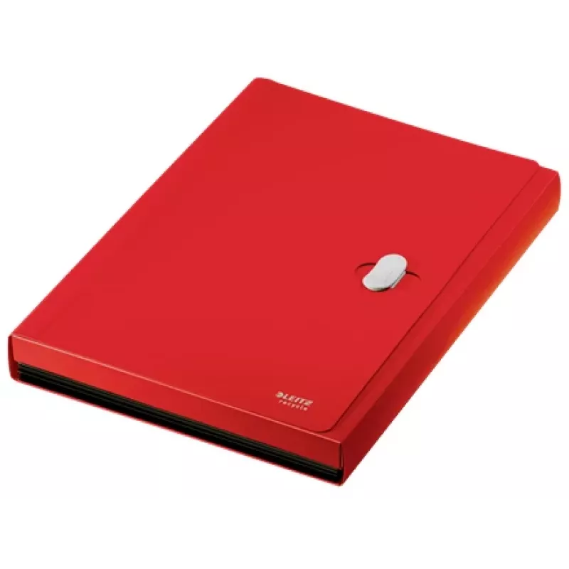 Leitz Recycle carpeta de fuelle ampliable, archivador convencional, A4, polipropileno (PP), rojo, horizontal, 250 hojas