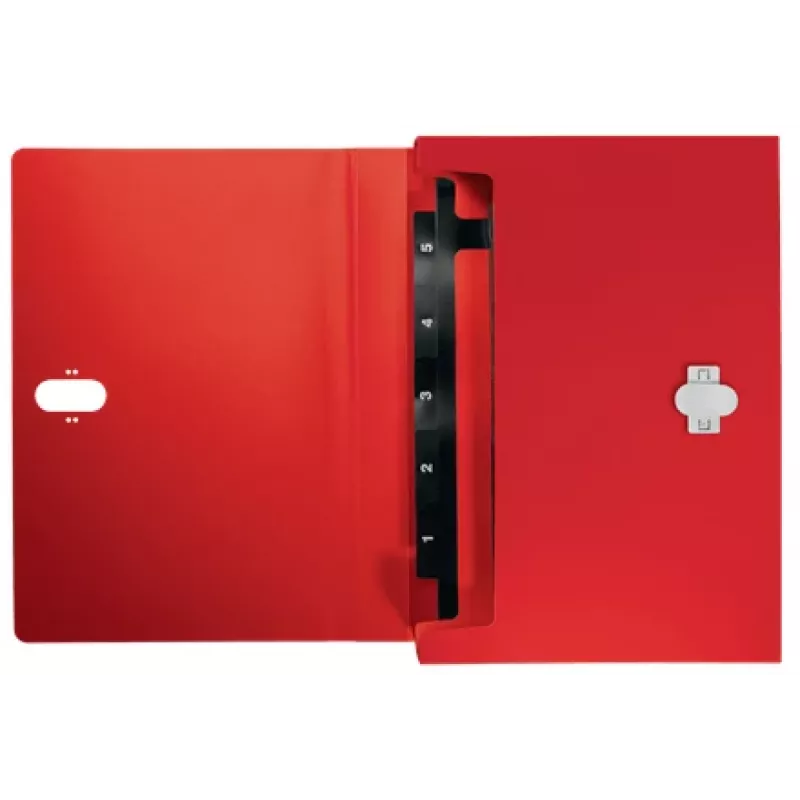 Leitz Recycle carpeta de fuelle ampliable, archivador convencional, A4, polipropileno (PP), rojo, horizontal, 250 hojas