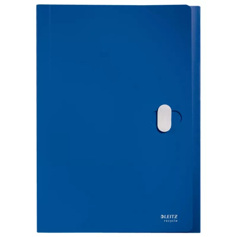 Leitz Recycle carpeta de fuelle ampliable, archivador convencional, A4, polipropileno (PP), azul, horizontal, 250 hojas