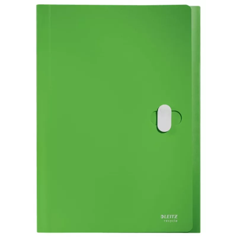 Leitz Recycle carpeta de fuelle ampliable, archivador convencional, A4, polipropileno (PP), verde, horizontal, 250 hojas