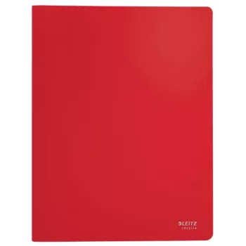 Leitz Recycle libro de fundas, rojo, polipropileno (PP), 20 fundas, 40 hojas, horizontal/vertical, A4