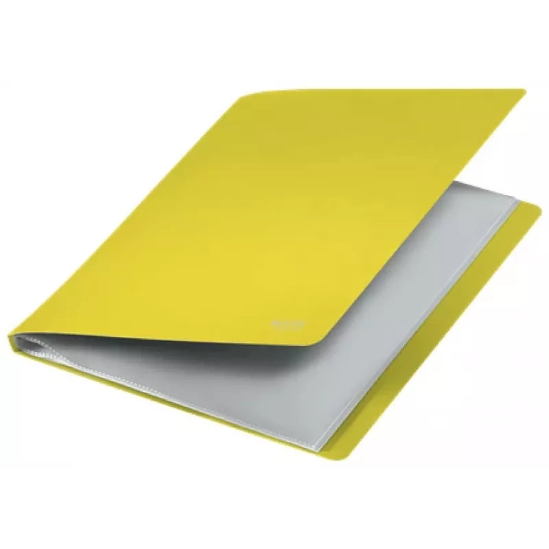 Leitz Recycle libro de fundas, amarillo, polipropileno (PP), 40 fundas, 80 hojas, horizontal/vertical, A4