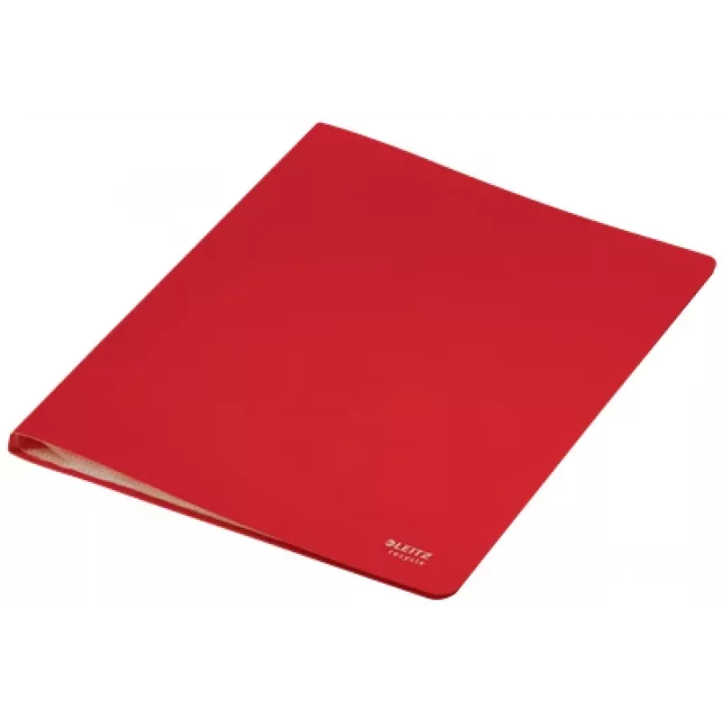 Leitz Recycle libro de fundas, rojo, polipropileno (PP), 40 fundas, 80 hojas, horizontal/vertical, A4