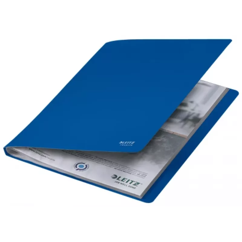 Leitz Recycle Displaybuch, azul, polipropileno (PP), 40 compartimentos, 80 hojas, horizontal/vertical, A4