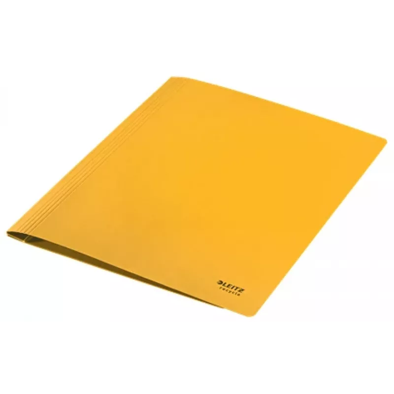 Leitz Recycle carpeta plana de cartón, archivador convencional, A4, cartón, amarillo, horizontal/vertical, 250 hojas