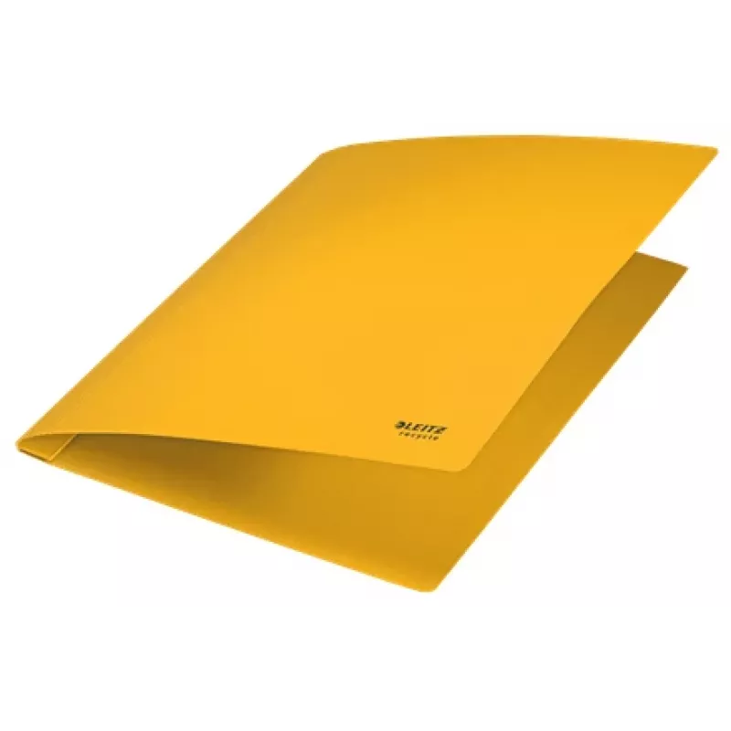 Leitz Recycle carpeta plana de cartón, archivador convencional, A4, cartón, amarillo, horizontal/vertical, 250 hojas