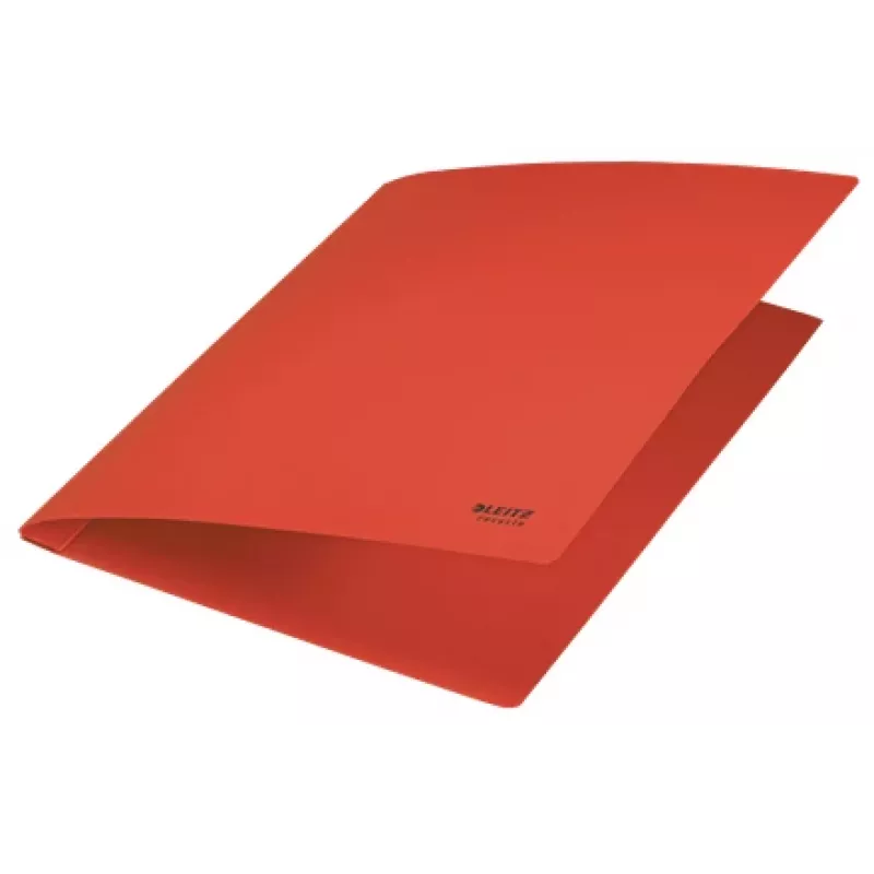 Leitz Recycle carpeta plana de cartón, archivador convencional, A4, cartón, rojo, horizontal/vertical, 250 hojas