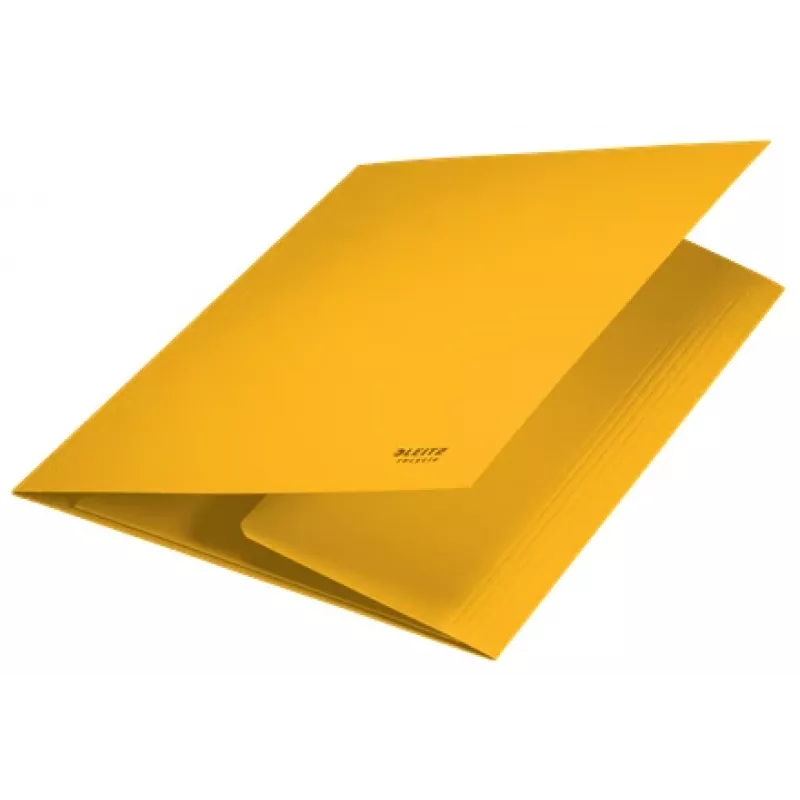 Leitz Recycle carpeta de cartón con 3 solapas, carpeta de archivo convencional, A4, cartón, amarillo, horizontal/vertical, 250 hojas