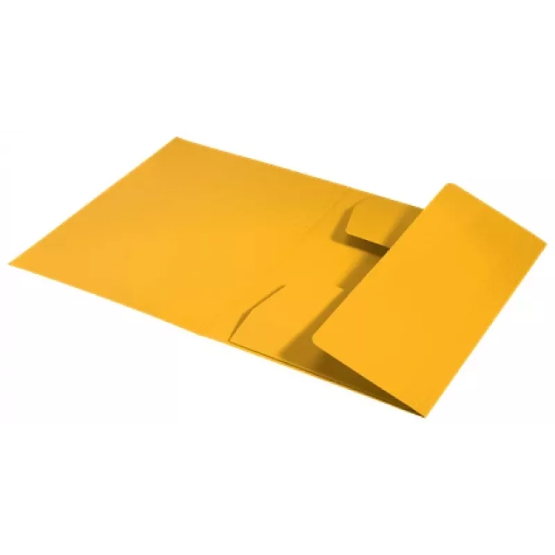 Leitz Recycle carpeta de cartón con 3 solapas, carpeta de archivo convencional, A4, cartón, amarillo, horizontal/vertical, 250 hojas