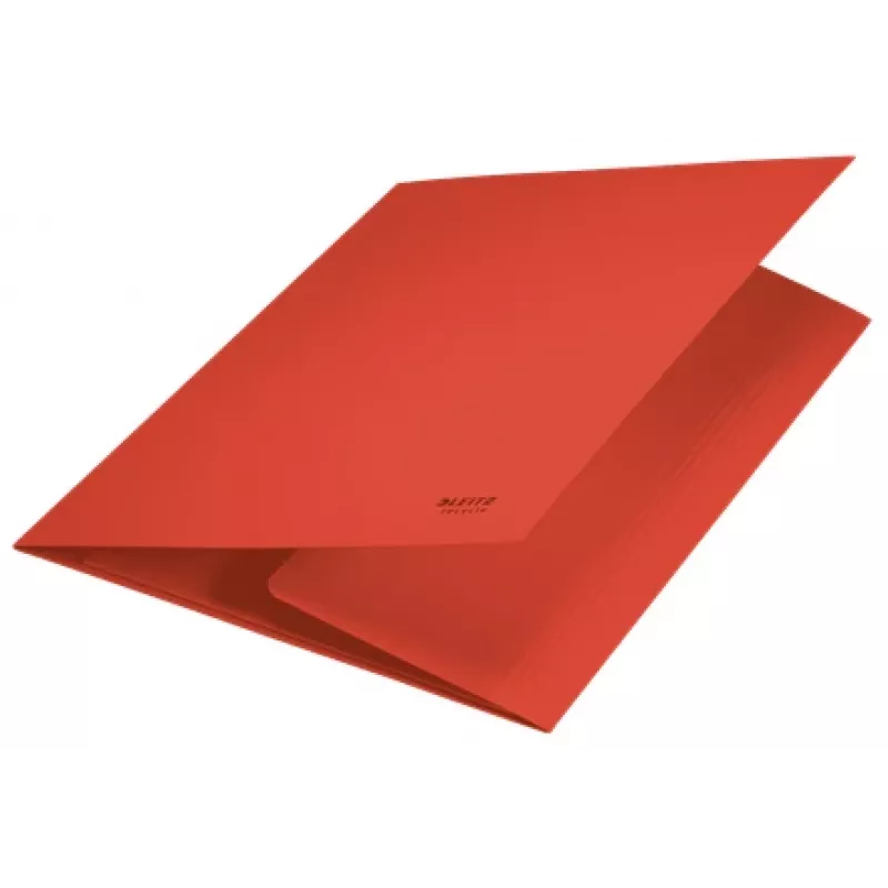 Leitz Recycle carpeta de cartón con 3 solapas, archivador convencional, A4, cartón, rojo, 250 hojas, 80 g/m²