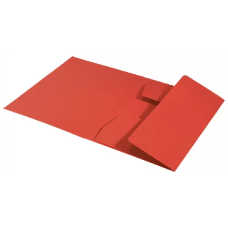 Leitz Recycle carpeta de cartón con 3 solapas, archivador convencional, A4, cartón, rojo, 250 hojas, 80 g/m²