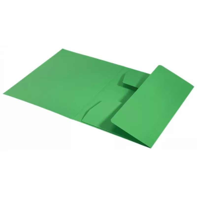 Leitz Recycle carpeta de cartón con 3 solapas, carpeta de archivo convencional, A4, cartón, verde, horizontal/vertical, 250 hojas