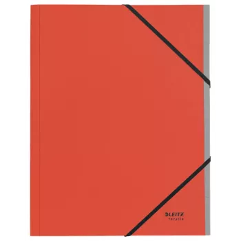 Leitz Recycle bloc separador de cartón, carpeta de firmas, A4, cartón, rojo, 430 g/m², goma