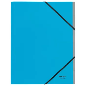 Leitz Recycle bloc separador de cartón, carpeta de firmas, A4, cartón, azul, 430 g/m², goma