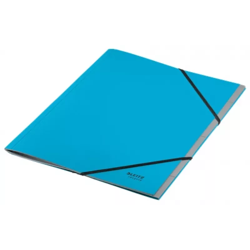 Leitz Recycle bloc separador de cartón, carpeta de firmas, A4, cartón, azul, 430 g/m², goma