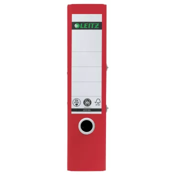 Leitz 180° Recycle archivador de palanca, A4, anilla redonda, almacenamiento, cartón, rojo, rojo