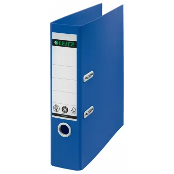 Leitz 180° Recycling archivador de palanca, A4, anilla redonda, almacenamiento, cartón, azul, azul