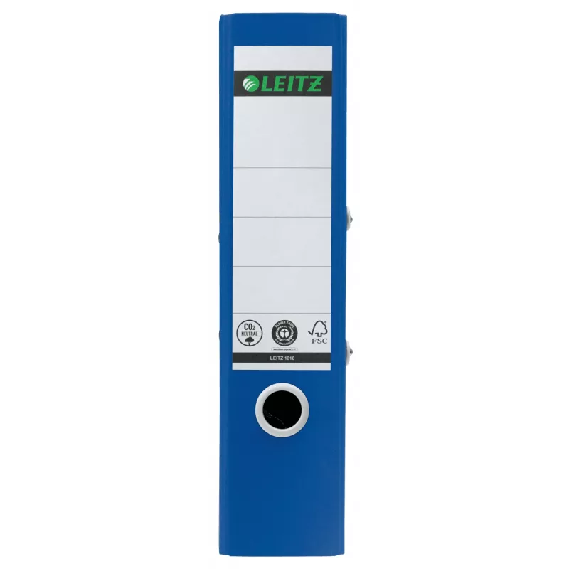 Leitz 180° Recycling archivador de palanca, A4, anilla redonda, almacenamiento, cartón, azul, azul