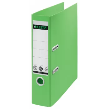 Leitz 180° Recycle archivador de palanca, A4, anilla redonda, almacenamiento, cartón, verde, verde