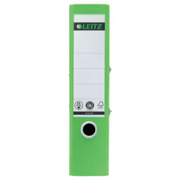 Leitz 180° Recycle archivador de palanca, A4, anilla redonda, almacenamiento, cartón, verde, verde
