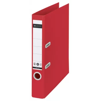 Leitz 180° Recycle archivador, A4, anilla redonda, almacenamiento, cartón, rojo, rojo