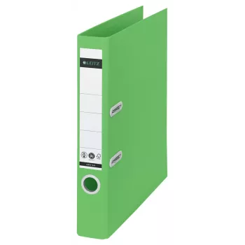 Leitz 180° Recycle archivador de palanca, A4, anilla redonda, almacenamiento, cartón, verde, verde