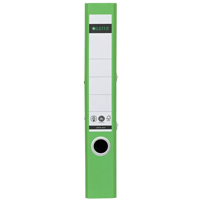 Leitz 180° Recycle archivador de palanca, A4, anilla redonda, almacenamiento, cartón, verde, verde