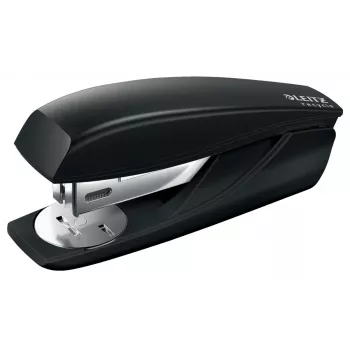 Leitz NeXXt Recycle grapadora pequeña, 25 hojas, negro, clinch estándar, 24/6, plástico, 80 g/m²