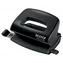 Leitz NeXXt Recycle perforadora mini, 10 hojas, negro, plástico, 8 cm, 5,5 mm, A4