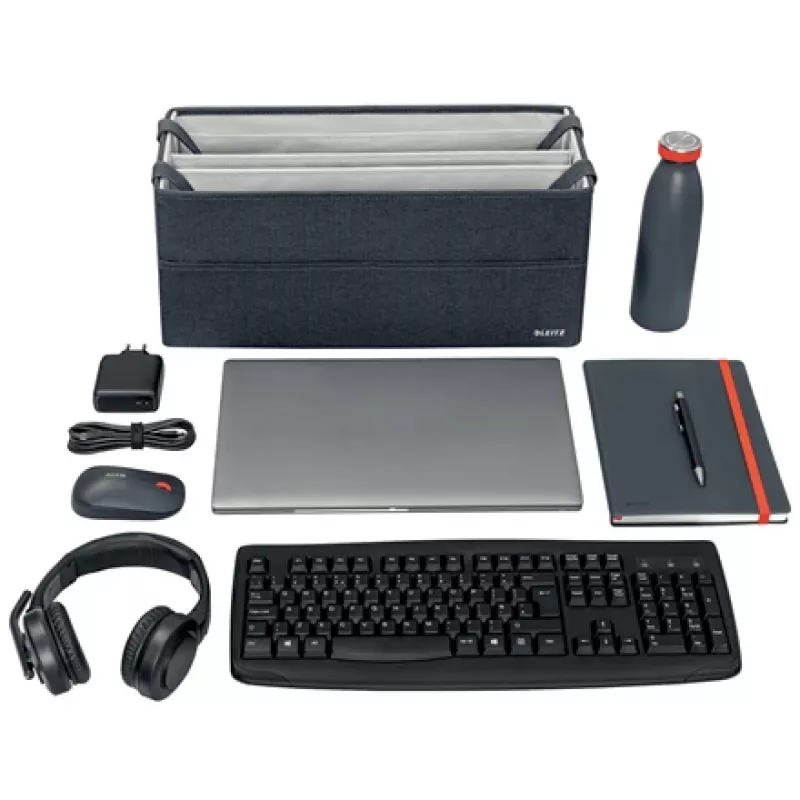 Leitz Fabric bolsa de trabajo hot desking, tela, liso, tela, cremallera, unisex, 465 mm