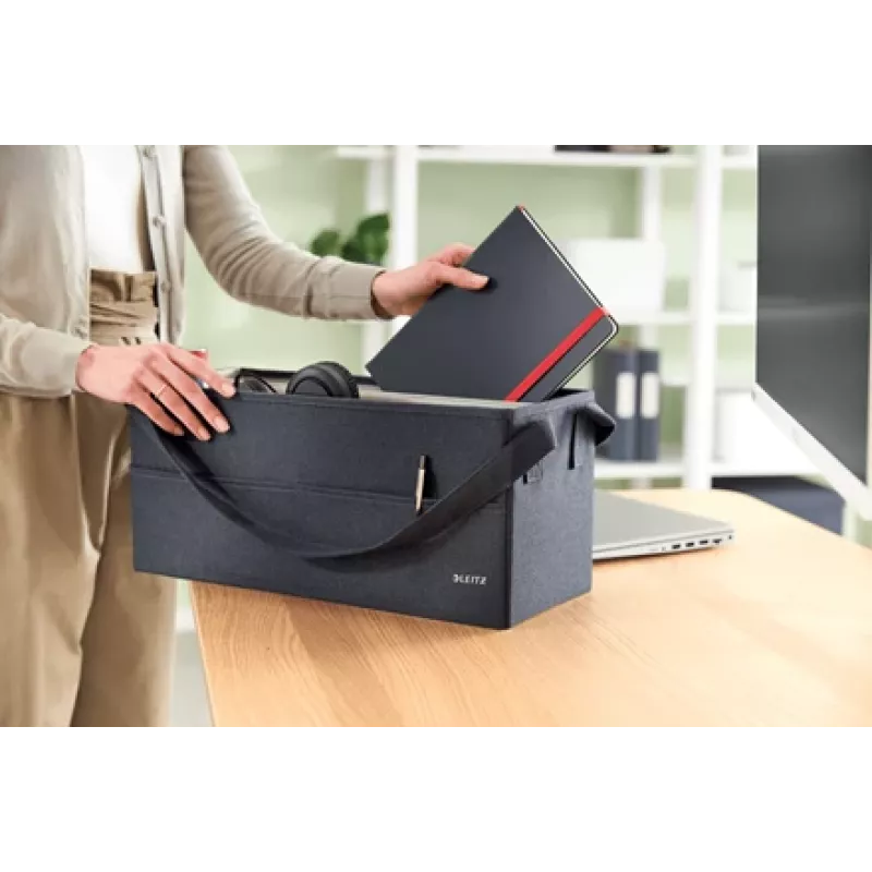 Leitz Fabric bolsa de trabajo hot desking, tela, liso, tela, cremallera, unisex, 465 mm
