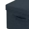 Leitz caja de almacenamiento de tela con tapa, mediana, pack de 2, caja de almacenamiento, azul, rectangular, tela, monocolor, tela
