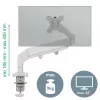 Leitz Ergo brazo de monitor individual que ahorra espacio, pinza/pasacables de mesa, 9 kg, 43,2 cm (17