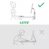 Leitz Ergo brazo de monitor individual que ahorra espacio, pinza/pasacables de mesa, 9 kg, 43,2 cm (17