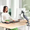 Leitz Ergo brazo de monitor individual que ahorra espacio, 9 kg, 43,2 cm (17