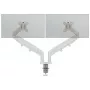 Leitz Ergo brazo doble para monitor que ahorra espacio, pinza/pasacables, 18 kg, 43,2 cm (17 inch), 81,3 cm (32 inch), 100 x 100 mm, gris