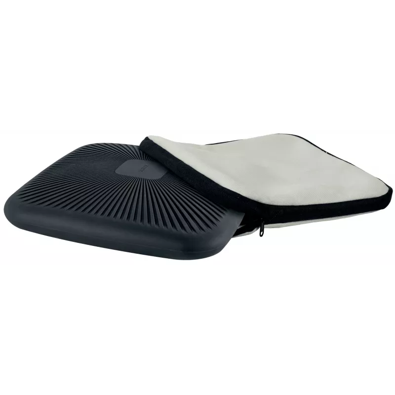 Leitz Ergo Active cojín de equilibrio con funda de tela, cojín de asiento, universal, gris, cuadrado, 150 kg, liso