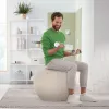 Leitz Ergo balón de asiento activo con sistema antirrodadura 65 cm, gris, talla única, 150 kg, adultos, adulto, TÜV
