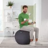 Leitz Ergo balón de asiento activo con sistema antirrodadura 65 cm, gris, talla única, 150 kg, TÜV, 65 cm, 2,87 kg