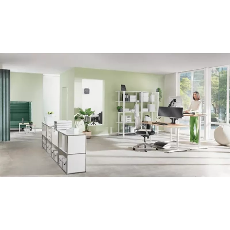 Leitz Ergo soporte de monitor ajustable, de pie, 68,6 cm (27