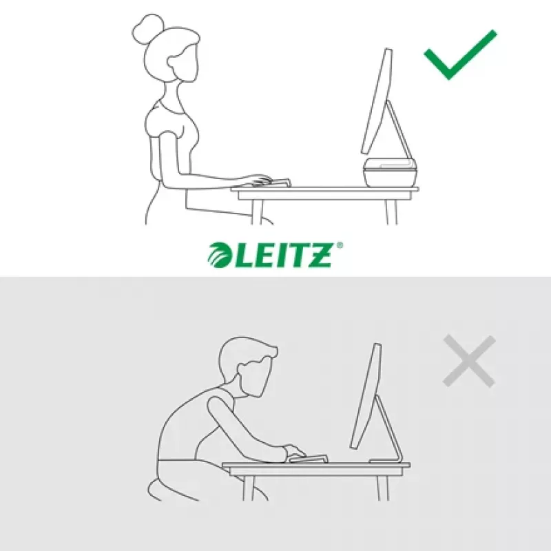 Leitz Ergo soporte de monitor ajustable, de pie, 68,6 cm (27