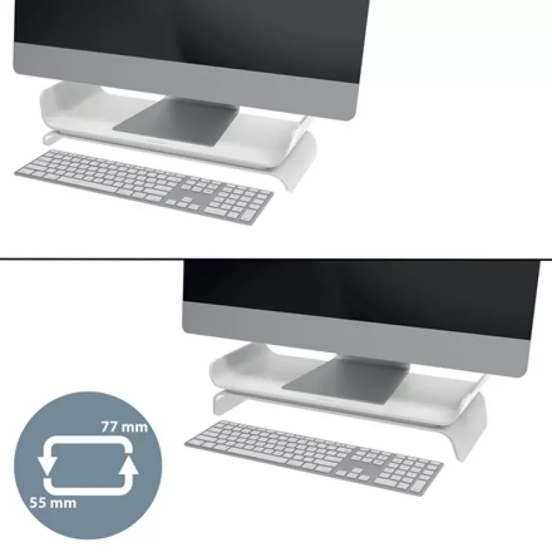 Leitz Ergo soporte de monitor ajustable, de pie, 68,6 cm (27