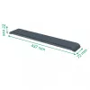 Leitz Ergo reposamuñecas ajustable para teclado, gris oscuro, 71 mm, 437 mm, 22 mm, 1 unidad