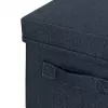 Leitz caja de almacenamiento de tela con tapa pequeña, pack de 2, caja de almacenamiento, azul, rectangular, tela, monocolor, tela