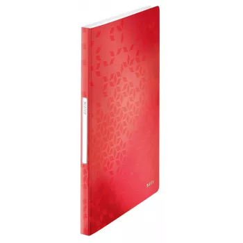 Leitz Display Book WOW PP 40 fundas, rojo, polipropileno (PP), 40 fundas, A4, 231 mm, 16 mm