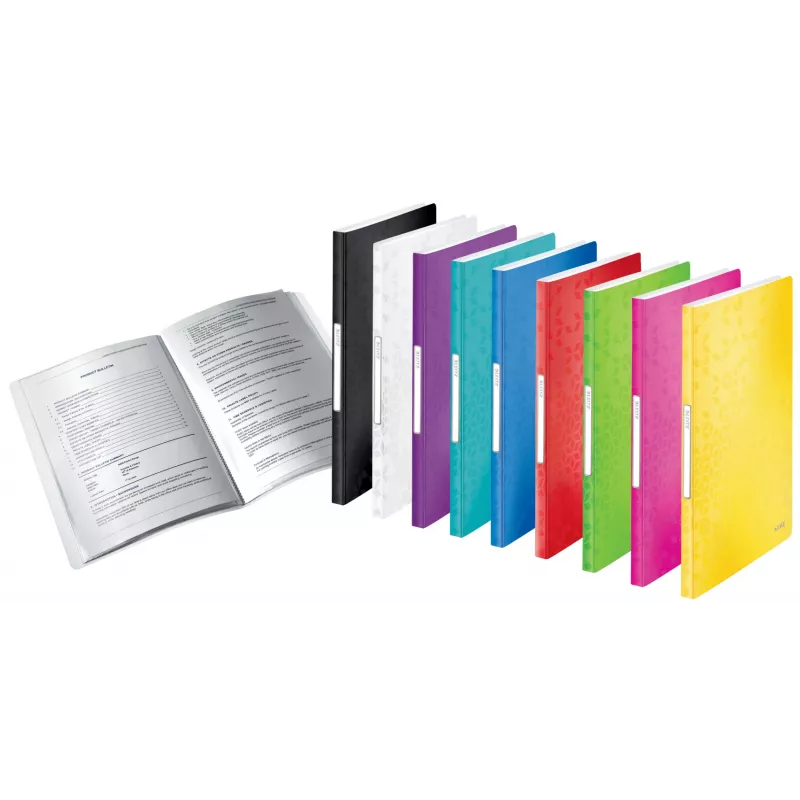 Leitz Display Book WOW PP 40 fundas, rojo, polipropileno (PP), 40 fundas, A4, 231 mm, 16 mm