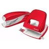 Leitz Perforadora WOW 5008 metal 2 taladros / 30 hojas, 30 hojas, rojo, blanco, metal, 8 cm, 5,5 mm, A6