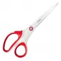 Leitz Tijeras de oficina WOW Titanium 205 mm, adultos, corte recto, unidad, rojo, blanco, acero inoxidable, tijeras de oficina